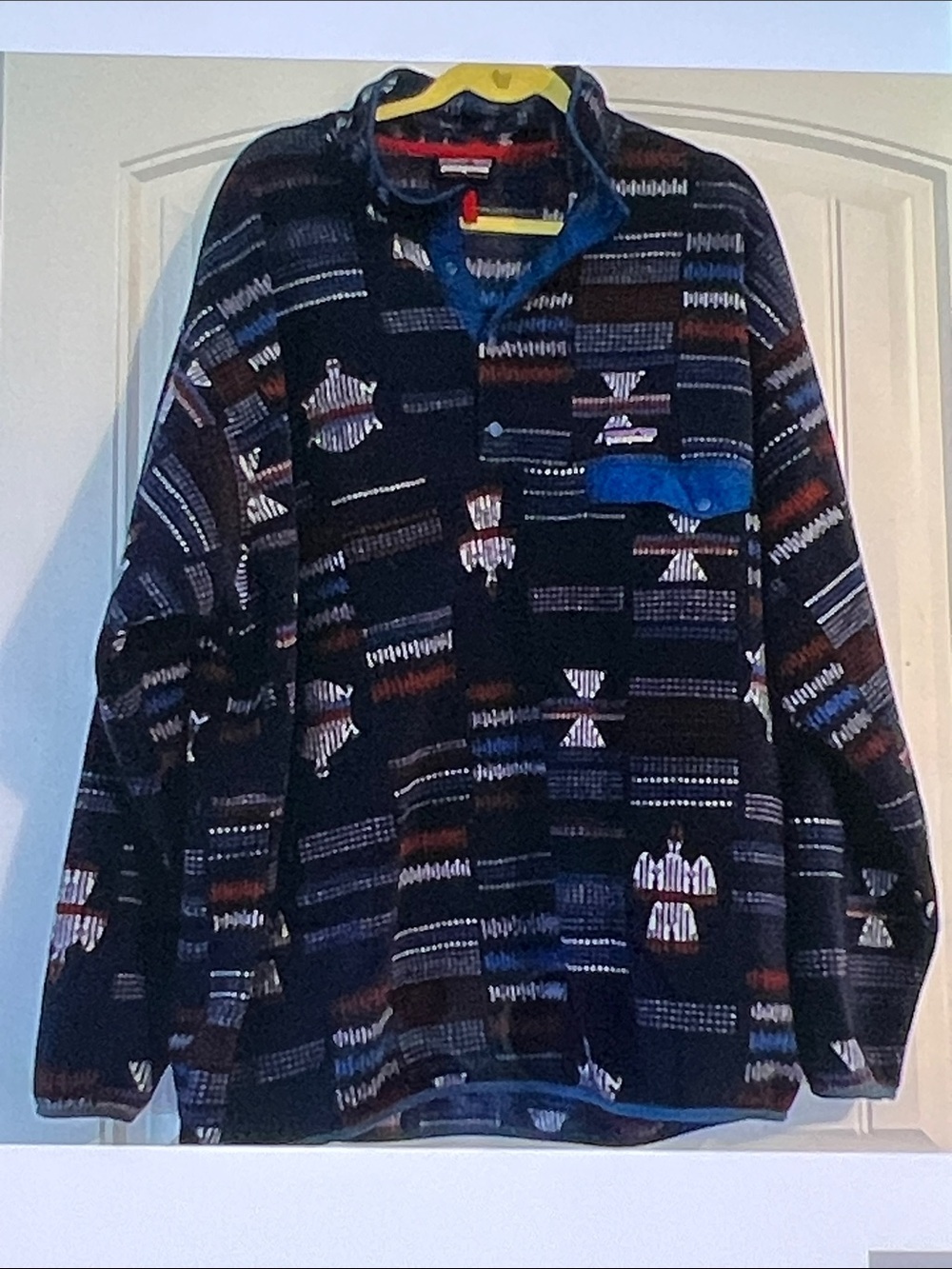 Patagonia Synchilla Snap T Fleece Native Blue Thunderbird Turtle XXL